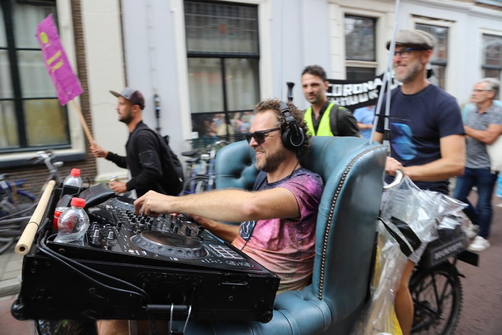 Beukfiets in actie